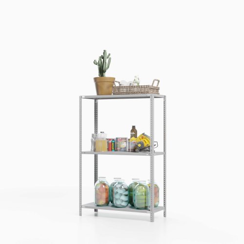 Стеллаж металлический для дома ТС Лайт, 1500x1200x400 мм. Полки: 3 шт. металл (ТС 15120430)