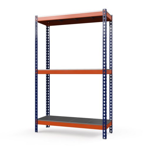 Среднегрузовой стеллаж Профи-Т 2000x1540x455 мм. Ярусы: оцинк. мет. усил. 3 шт. (Т-120 M/3/У)