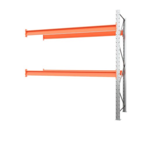 Дополнительный паллетный стеллаж 2500х2700х1100 мм (100.1.5). Ярусы: пол+2