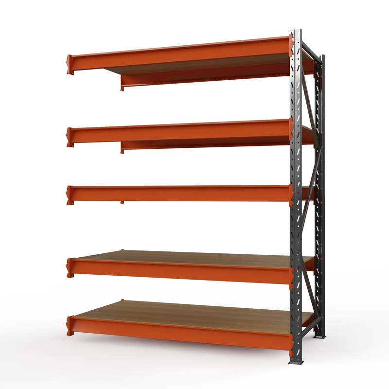 Секция приставная стеллажа металлического Оптима, 2500x2500x785 мм. Ярусы: 5 шт. фанера