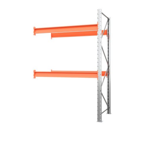 Дополнительный паллетный стеллаж 2500х1800х1100 мм (100.1.5). Ярусы: пол+2