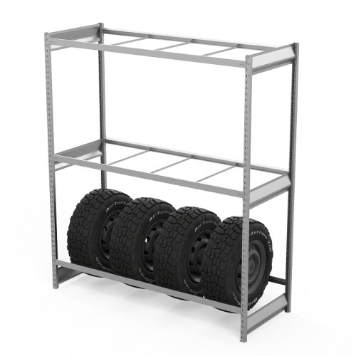 Стеллаж грузовой СГ Ультра (2500х2100х800 мм) 3 яруса, без настила, для шин, дисков, колес (СГУ 2521083бн)