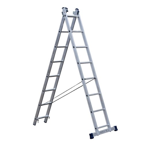 Лестница двухсекционная универсальная AL208 (8 ступеней)