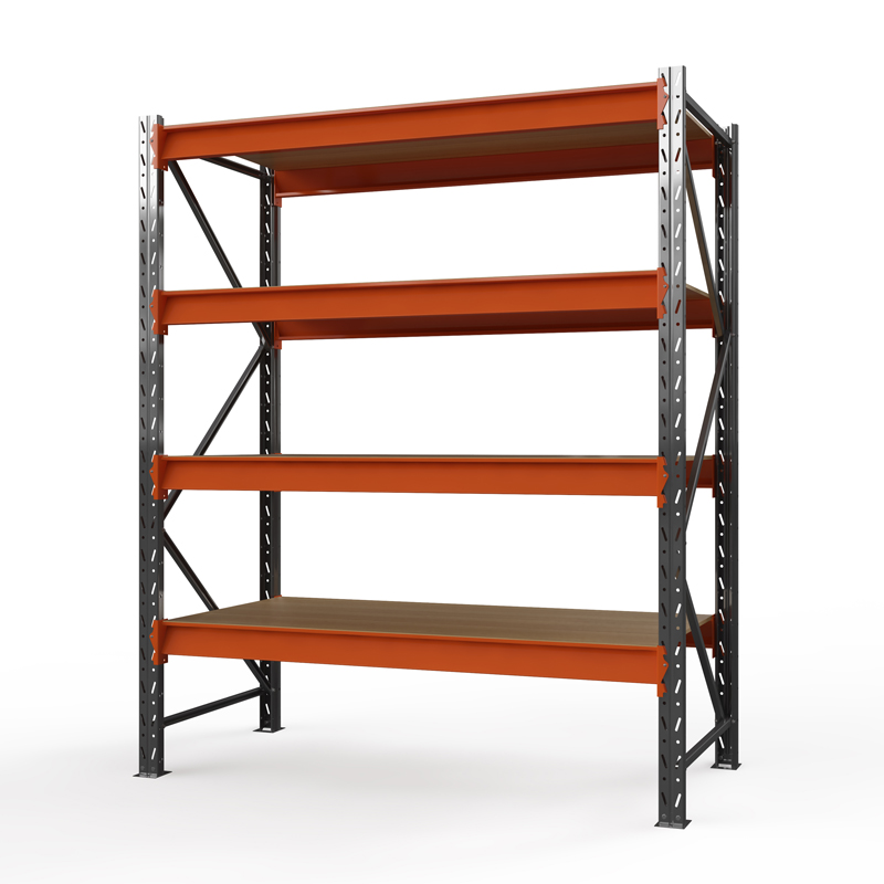 Стеллаж металлический Оптима, 3500x1250x785 мм. Ярусы: 4 шт. фанера