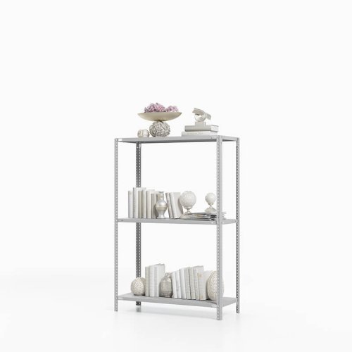 Стеллаж железный для зонирования комнаты ТС Лайт, 2000х1000х400 мм. Полки: 3 шт. металл (ТС 20100430)