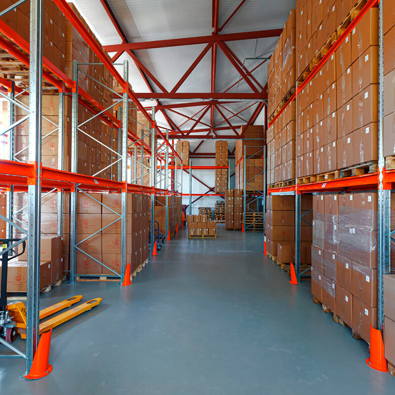 Секция приставная стеллажа металлического паллетного 5000х2700х1100 мм (85.1.5). Ярусы: пол+3 – изображение №6