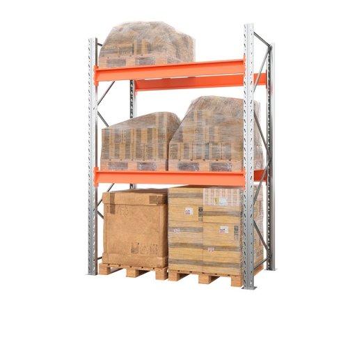 Стеллаж металлический паллетный 3500х1800х1100 мм (100.1.5). Ярусы: пол+2