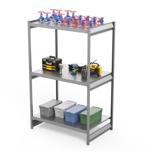 Стеллаж грузовой СГ Ультра (2000х1200х1000 мм) 3 яруса, цинк (СГУ 2012103)