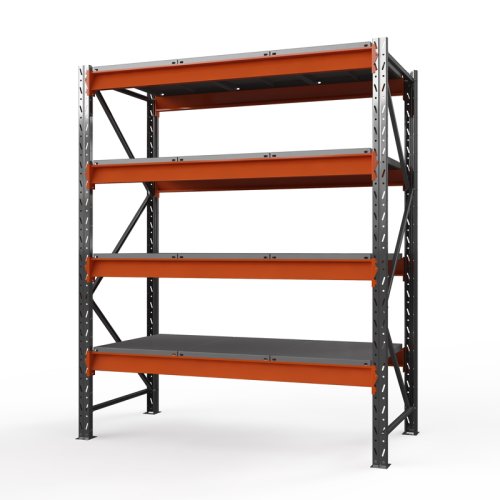 Стеллаж для склада Оптима, 4000x1250x785 мм. Ярусы: 4 шт. метал.
