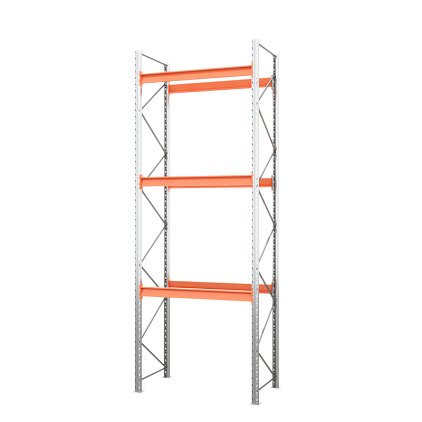 Стеллаж металлический паллетный 5000х1800х1100 мм (100.1.5). Ярусы: пол+3