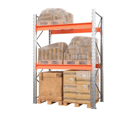 Стеллаж металлический паллетный 2500х1800х1100 мм (100.1.5). Ярусы: пол+2