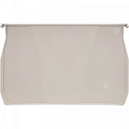 Пластиковый разделитель ширины для ящика Palermo серый, сплошной (305х162)