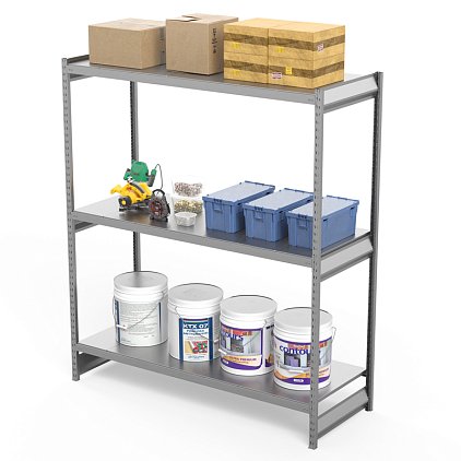 Стеллаж грузовой СГ Ультра (2000х1800х1000 мм) 3 яруса, цинк (СГУ 2018103)