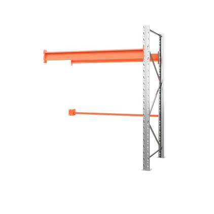 Секция приставная стеллажа металлического паллетного 2000х1800х1100 мм (100.1.5). Ярусы: пол+1