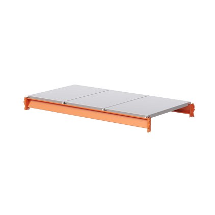 Ярус стеллажа Оптима, металлический сплошной настил (1530х785 мм)