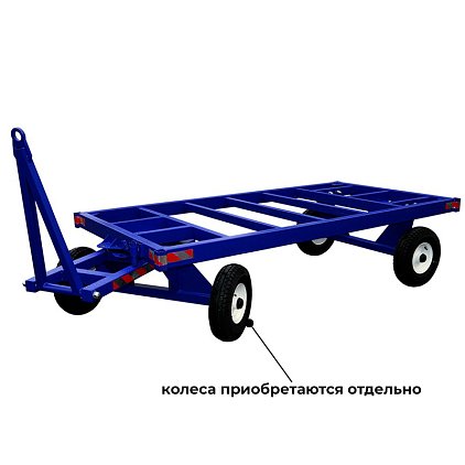 Большегрузная тележка БТ-К (г/п 3 т, 2500x1250 мм, без настила, без бортов)